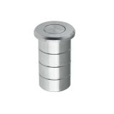 Dust Excluding Socket For Flush Bolts (Concrete), Satin Chrome
