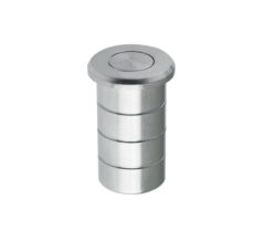 Dust Excluding Socket For Flush Bolts (Concrete), Satin Chrome