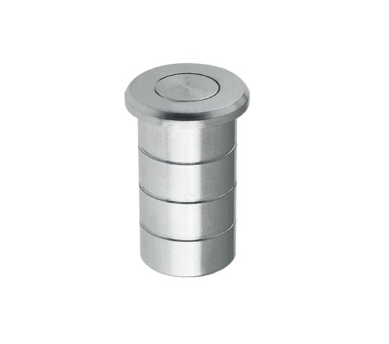 Dust Excluding Socket For Flush Bolts (Concrete), Satin Chrome