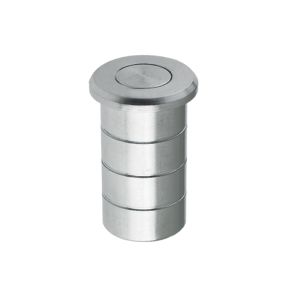 Dust Excluding Socket For Flush Bolts (Concrete), Satin Chrome