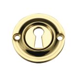 Standard Profile Escutcheon, Polished Brass