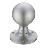 Ball Mortice Door Knobs, Satin Chrome (sold in pairs)