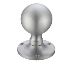 Ball Mortice Door Knobs, Satin Chrome (sold in pairs)