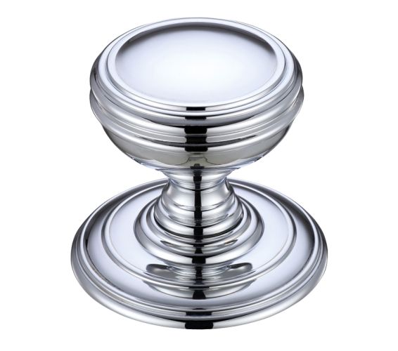 Concealed Fix Mortice Door Knobs, Polished Chrome –  (sold in pairs)