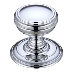 Concealed Fix Mortice Door Knobs, Polished Chrome –  (sold in pairs)