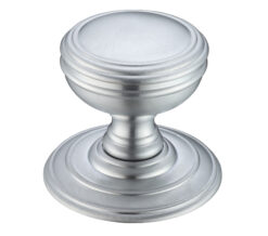 Concealed Fix Mortice Door Knobs, Satin Chrome -  (sold in pairs)