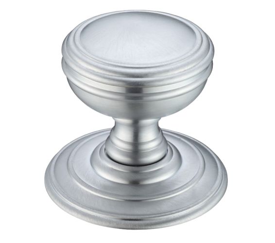 Concealed Fix Mortice Door Knobs, Satin Chrome –  (sold in pairs)