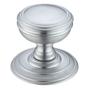 Concealed Fix Mortice Door Knobs, Satin Chrome –  (sold in pairs)