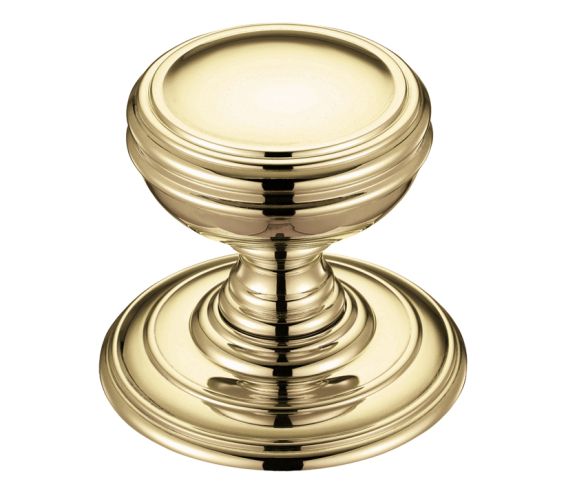 Concealed Fix Mortice Door Knobs, Polished Brass –  (sold in pairs)