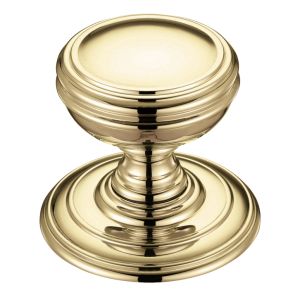 Concealed Fix Mortice Door Knobs, Polished Brass –  (sold in pairs)
