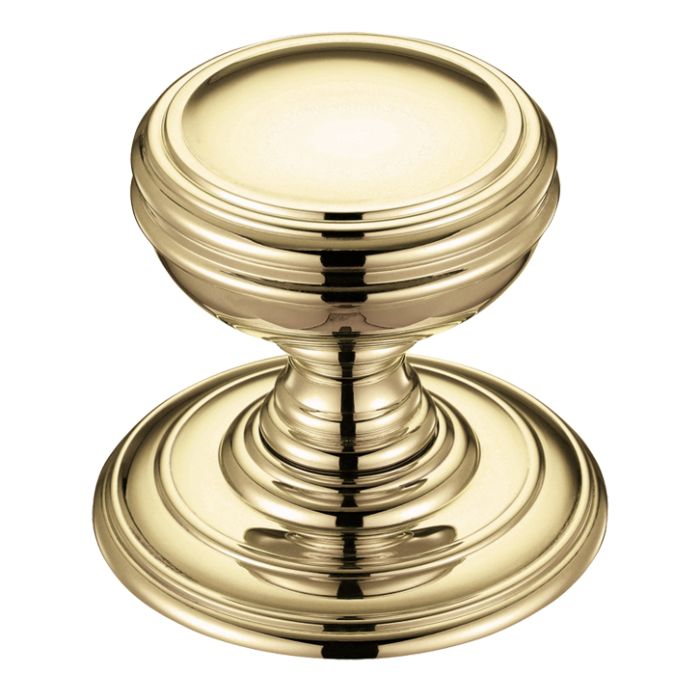 Concealed Fix Mortice Door Knobs, Polished Brass –  (sold in pairs)