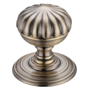 Flower Mortice Door Knobs, Florentine Bronze (sold in pairs)