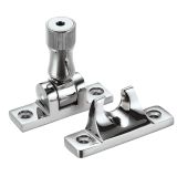 Brighton Pattern Locking Sash Fastener, Polished Chrome
