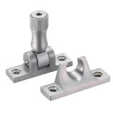 Brighton Pattern Locking Sash Fastener, Satin Chrome