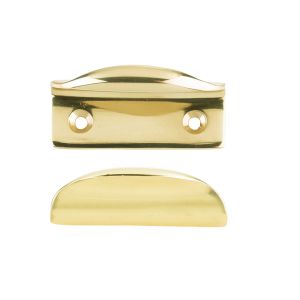 Window Sash Lift, Polished Brass