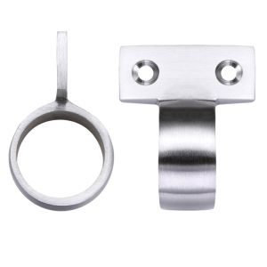 Vertical Fix Window Sash Ring, Satin Chrome