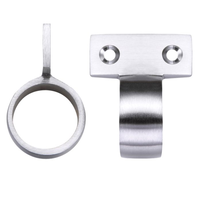 Vertical Fix Window Sash Ring, Satin Chrome