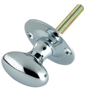 Oval Thumb Turn Rack Bolt (38mm), Polished Chrome
