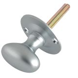 Oval Thumb Turn Rack Bolt (38mm), Satin Chrome