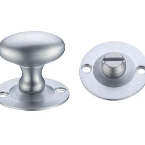Oval Turn & Release (36mm), Satin Chrome