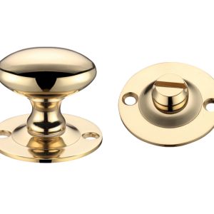 Oval Turn & Release (36mm), Polished Brass