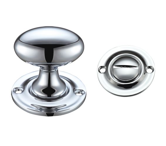 Oval Turn & Release (42mm), Polished Chrome –