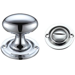 Oval Turn & Release (42mm), Polished Chrome –