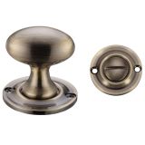 Oval Turn & Release (42mm), Florentine Bronze