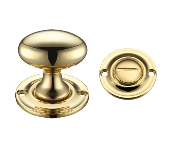 Oval Turn & Release (42mm), Polished Brass –
