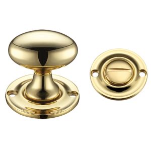 Oval Turn & Release (42mm), Polished Brass –