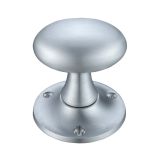 Oval Mortice Door Knobs, Satin Chrome (sold in pairs)