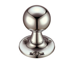 Ball Mortice Door Knobs, PVD Stainless Nickel (sold in pairs)