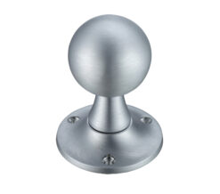 Ball Mortice Door Knobs, Satin Chrome -  (sold in pairs)