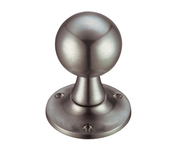 Ball Mortice Door Knobs, Satin Nickel –  (sold in pairs)