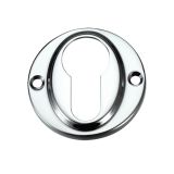 Euro Profile Escutcheon, Polished Chrome