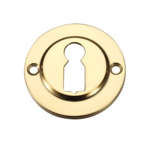 Standard Profile Escutcheon, Polished Brass