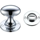 Oval Turn & Release (40mm), Polished Chrome -