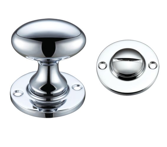 Oval Turn & Release (40mm), Polished Chrome –
