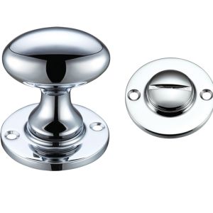 Oval Turn & Release (40mm), Polished Chrome –