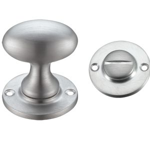Oval Turn & Release (40mm), Satin Chrome