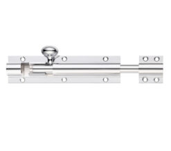 Architectural Barrel Bolt (4, 6, 8, 12, 18 OR 24 Inch), Polished Chrome