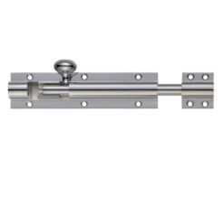 Architectural Barrel Bolt (4, 6, 8, 12, 18 OR 24 Inch), Satin Chrome
