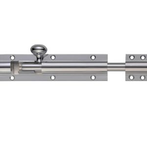 Architectural Barrel Bolt (4, 6, 8, 12, 18 OR 24 Inch), Satin Chrome