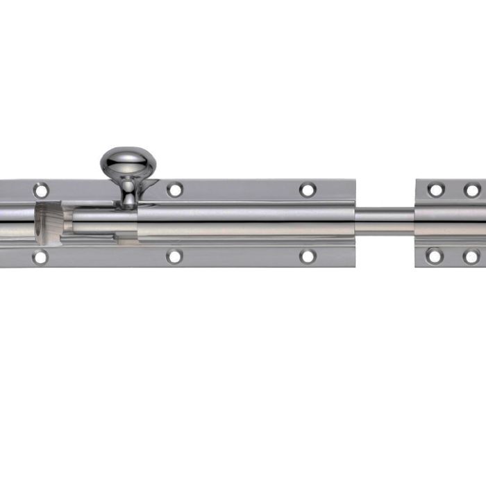 Architectural Barrel Bolt (4, 6, 8, 12, 18 OR 24 Inch), Satin Chrome