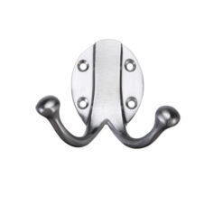 Double Robe Hook, Satin Chrome -