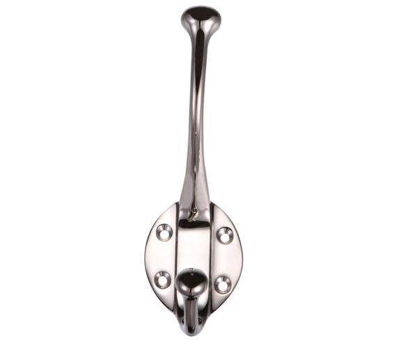 Hat & Coat Hook, Nickel Plate –