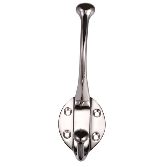 Hat & Coat Hook, Nickel Plate –