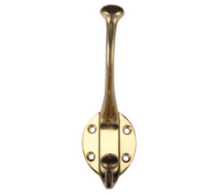 Hat & Coat Hook, Polished Brass - FB72