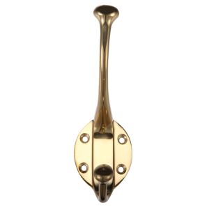 Hat & Coat Hook, Polished Brass – FB72