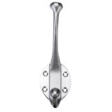 Hat & Coat Hook, Satin Chrome -